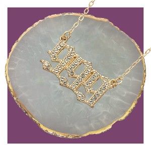 999 Angel Number Necklace Gold Plated Rhinestone Pendant & Cable Chain Jewelry